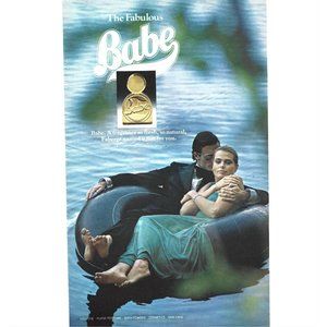 Fabulous Babe Fragrance Perfume 1970s Vintage Print Ad 9 in Tall